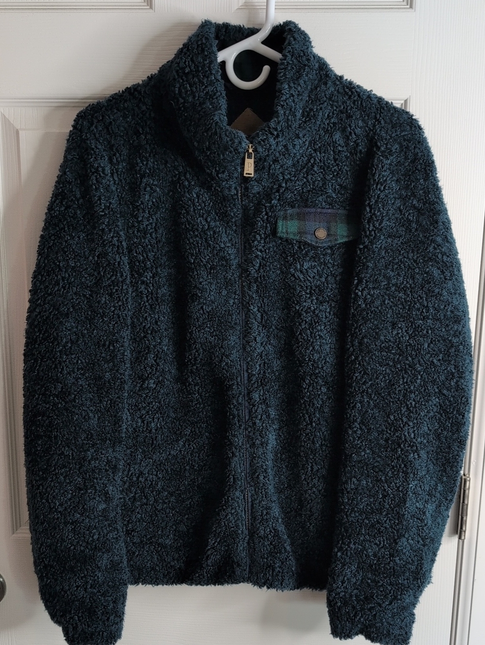 Pendleton Dark Navy Sherpa Zip Jacket Size L